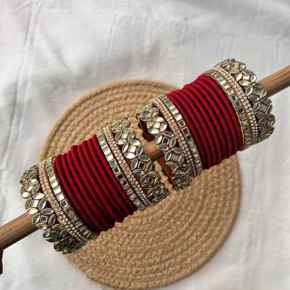 MAHARANI original silk and kundan