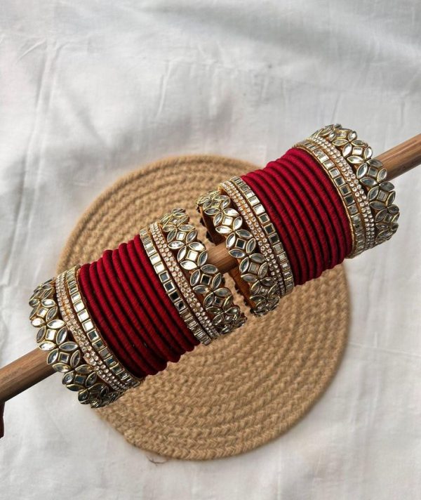 MAHARANI original silk and kundan