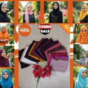 3-Piece Premium Hijab Combo Pack – Multiple Colors